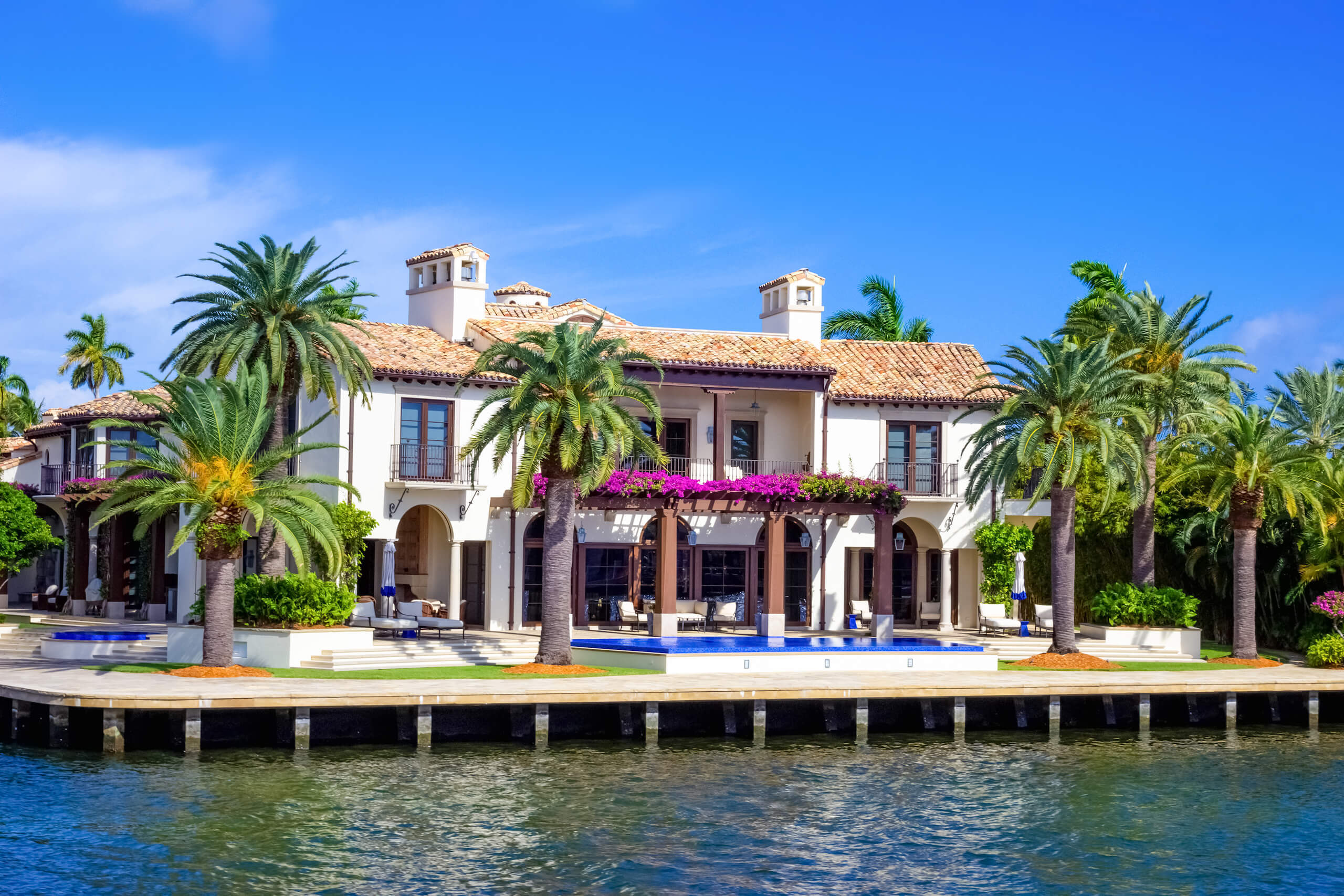 Florida waterfront canal estate